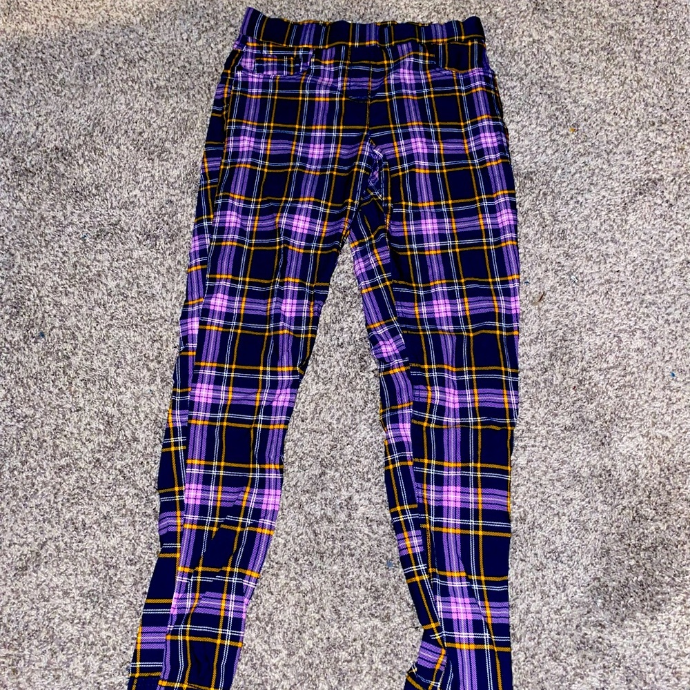 Plaid jeans